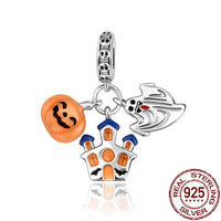 Gothic 2025 Charms 925 Sterling Silver Halloween Nightmare Skull Skeleton Beads Fit Snake Chain Bracelet Necklace DIY Jewelry OMT1028