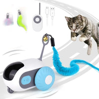 Smart Cat Toy 2 Modes Automatic Moving Remote Controlled Toy Car for Cats Dogs Interactive Playing Kitten Lusy Store