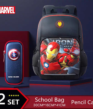 Spiderman Backpack New School Bags For Boys Primary Student Shoulder Grade 1-3 Mochilas B106