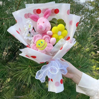 Lusy Store LLC Winnie the Pool Eeyore Bouquet Stuffed Animals Flower Bouquet Home Decoration Valentine Christmas Gifts Bouquet