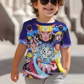 3D Print Anime N-N-Narutos Baby Clothing 5 to 14 Years Male Outdoor Clothes for Children Boy Girl Child T-Shirt Top Shirts Lusy Store