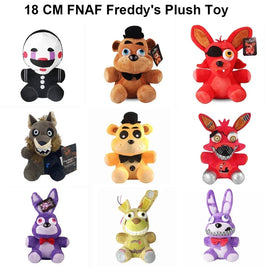 18cmFNAF Stuffed Plush Toys Freddy Fazbear Bear Foxy Rabbit Bonnie Chica Peluche Juguetes 5 Nights At Freddy* Plushie Toys Gifts Lusy Store