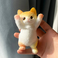 Squishy Cute Flocking Cat Stress Relief Toy, Extra Large Sensory Fidget Toys for Kids Adults Anxiety Relaxation, Squeeze Gift Lusy Store