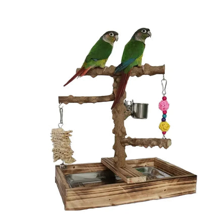 Pepper wood parrot platform, parrot climbing net, climbing training station, climbing ladder, swing bird toy suspension bridge black CHINA