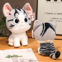 Lusy Store LLC Kawaii Cat Plush Anime Character Chi Chi's Cat Stuffed Doll Soft Cheese Cat  Home Decor Plush