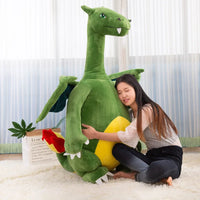 Big Size Pokemon Charizard Dragonite Anime Figures Doll Stuffed Animals Plush Gift