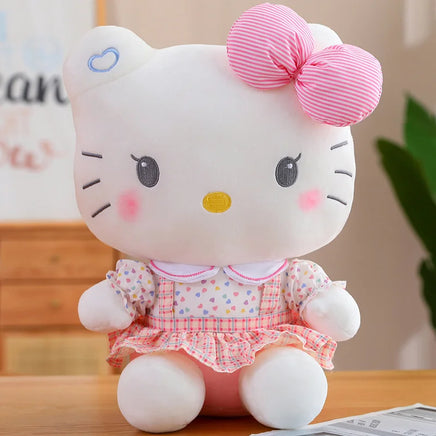 Hello Kitty Plush Anime Kuromi Stuffed Xmas Gifts For Girls Kawaii My Melody Plush Dolls kt qunzi 20cm 8inch