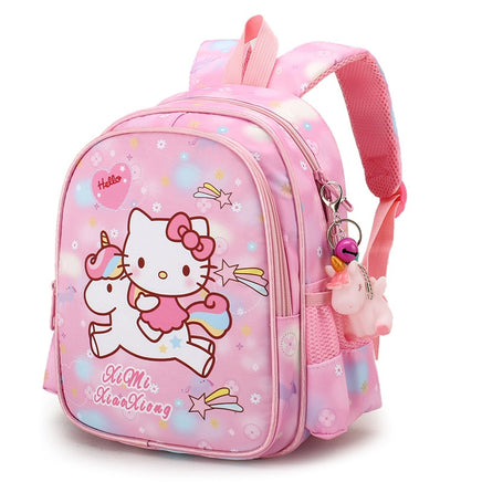 Backpacks For School Hello Kitty Grades 1-3 Kindergarten Large Class Children Girl Bag B130 1