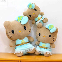 Sanrio Hawaii Vacation Hello Kitty Plush Toys Kawaii Princess KT Cat Stuffed Doll Comfortable Room Decoration Birthday Gift