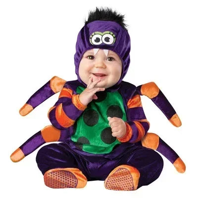 2024 New Arrival High Quality Baby Boys Girls Halloween Dinosaur Costume Romper Kids Clothing Set Toddler Co-splay Triceratops Colorful