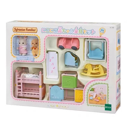 Sylvanian Families Anime Girl Figures Baby Series Figure Furniture Set Pvc Statue Model Doll Collection 3