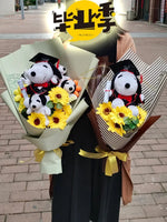 Snoopy Plush Bouquet Cute Doll Flower Puppy Graduation Gift