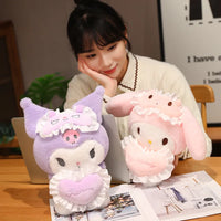 Lusy Store LLC My Melody Big Size Kuromi Stuffed Animal Cute Cartoon Room Decoration Girl Festival Gift Plush
