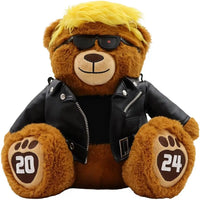Lusy Store LLC Bear Stuffed Doll Bear Plush Bear for Trump Supporters and Patriotic Americans Plush