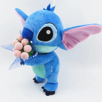 Lusy Store LLC Lilo &amp; Stitch Couple Models Cartoon Stuffed Plush Dolls Anime Plush Baby Kawaii Kids Birthday Gift Plush