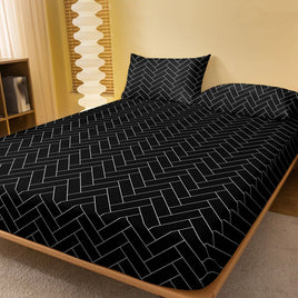 Lusy Store 1 Piece Of Harrow Porcelain Pattern Frosted Bedsheet, Bedroom Printed Bedspread, Bedding (Excluding Pillowcases) 