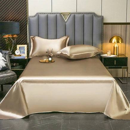 High End Satin Sheets, Soft And Comfortable Solid Color Sheets, Luxurious Single And Twin Bed Sheets xiang bin jin