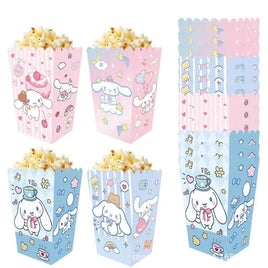 12Pcs Cinnamoroll Popcorn Box Party Favor Treat Box for Christmas Birthday Party Decorations Candy Cookies Box Party Supplies