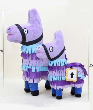Lusy Store LLC Pink Bear Purple Alpaca Horse Plush Doll Soft Cotton Cute Stuffed Figure Doll Plush
