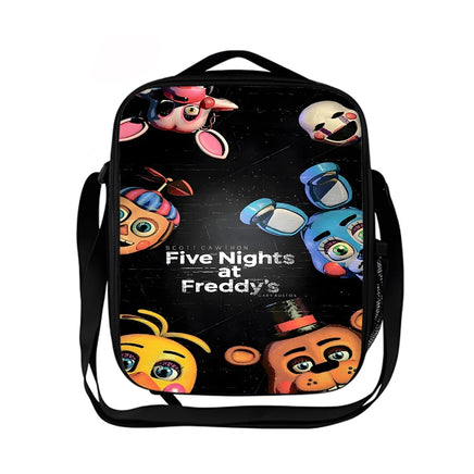 Game F-five N-nights at F-freddy's Child School Backpack with Lunch Bags ,Pencil Bags ,School Bags for Boys Girls XHOO3-CB-0101-A6