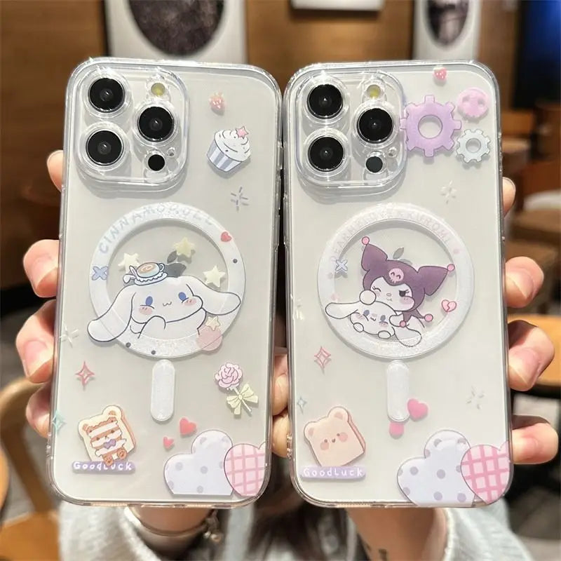 lovely-kuromis-cinnamorolls-magsafe-magnetic-phone-case-for-iphone-16-15-14-13-12-11-8-7-plus-pro-max-x-xr-soft-clear-tpu-cover
