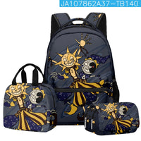 Trendy Popular Novelty sundrop FNAF 3D Printed 3pcs/Set student School Bags Travel Notebook Backpack Lunch bag Pencil Case Lusy Store