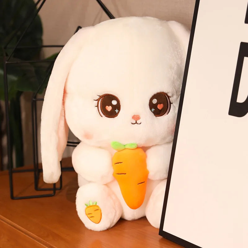 Lusy Store LLC Long Ear Rabbit Plush Pillow Big Size Bunny Dolls Stuffed Soft Animal Cushion Girls Birthday Xmas Gifts Plush