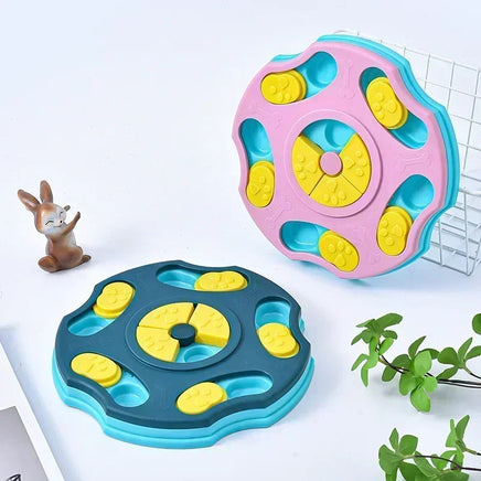 Interactive Dog Puzzle Toy & Slow Feeder, Non-Slip Bowl for IQ Training, Slow Eating Food Dispenser for Cats & Dogs