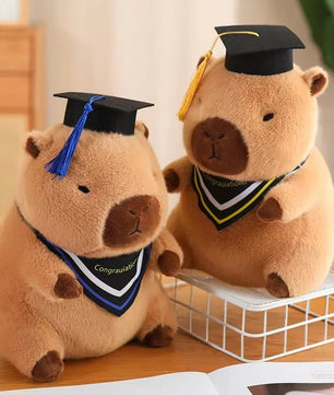 Lusy Store LLC Graduate Plush Dolls Doctor Capybara Owl Bear Plush Toy Cute Stuffed Animal Soft Cartoon Pillow Gift Plush