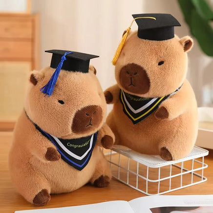 Lusy Store LLC Graduate Plush Dolls Doctor Capybara Owl Bear Plush Toy Cute Stuffed Animal Soft Cartoon Pillow Gift Plush