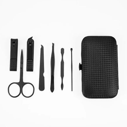 7/10/12/18/20/24PCS Set Professional Manicure Set Kits Stainless Steel Fingernail Toenail Clippers Set with Leather Portable Lusy Store