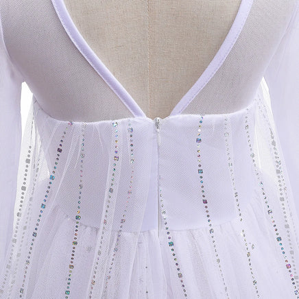 Frozen 2 Cosplay Costumes for Girls Anna & Elsa Princess Snow Queen Long Dresses Halloween Party Carnival Clothes Vestido