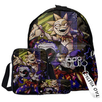 Trendy Popular Funny sundrop fnaf 3D Print 3pcs/Set pupil School Bags Laptop Daypack Backpack Inclined shoulder bag Pencil Case Lusy Store