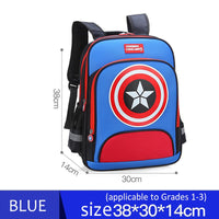 Spiderman Backpack Children Schoolbags Superhero Captain America Backpacks Boy B108