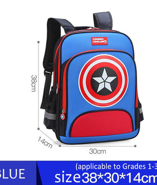 Spiderman Backpack Children Schoolbags Superhero Captain America Backpacks Boy B108