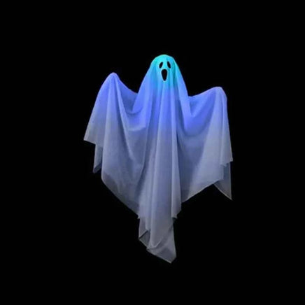 1-10PCS Halloween Scary LED Lights Glowing Hanging Ghost Venue Setting Horror Door Hanging Haunted House Props Halloween Props Blue