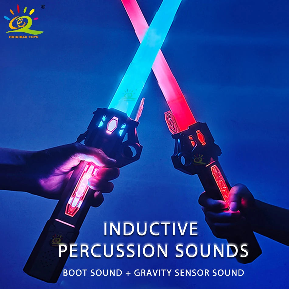 Retractable Lightsaber Finger Rotating Laser Sword Flash Luminous Soundfont Force FX FOC Blaster Cosplay Battle Toy for Children Lusy Store