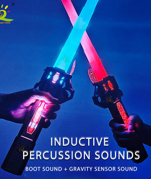 Retractable Lightsaber Finger Rotating Laser Sword Flash Luminous Soundfont Force FX FOC Blaster Cosplay Battle Toy for Children Lusy Store