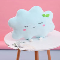 Creative Rainbow Plush Toys Fantastic Sky Series Pillow Stuffed Sun Cloud Soft Shell Sofa Cushion Gift 42cm cloud Blue