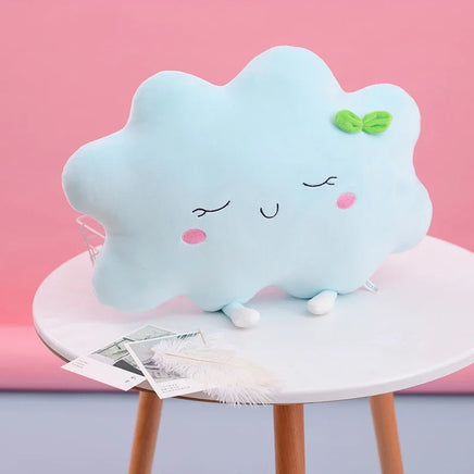 Creative Rainbow Plush Toys Fantastic Sky Series Pillow Stuffed Sun Cloud Soft Shell Sofa Cushion Gift 42cm cloud Blue