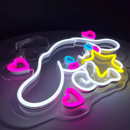 Lusy Store LLC Cinnamoroll Neon Sign Cute LED Neon for Bedroom Room Decor Gift Neon Sign
