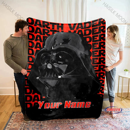DIY Classic Star-Wars Blanket Custom Name Personalized Blanket Soft Comfortable Shawl Office Four Seasons Blanket Special Gifts Style A