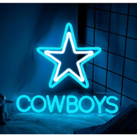 Lusy Store LLC Cowboy Neon Sign USB Powered Dallas LED Party Bar Candy Shop Art Decoration Game Room Neon Sign