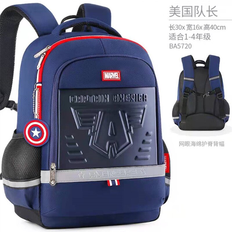 Spiderman Backpack New School Bags For Boys Primary Student Shoulder Grade 1-3 Mochilas B106
