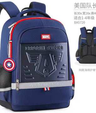 Spiderman Backpack New School Bags For Boys Primary Student Shoulder Grade 1-3 Mochilas B106