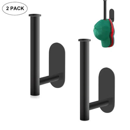 1/2pcs Stainless Steel Cap Hook For Wall, Minimalist No Drilling Hat Organizer, Household Storage Organizer Lusy Store