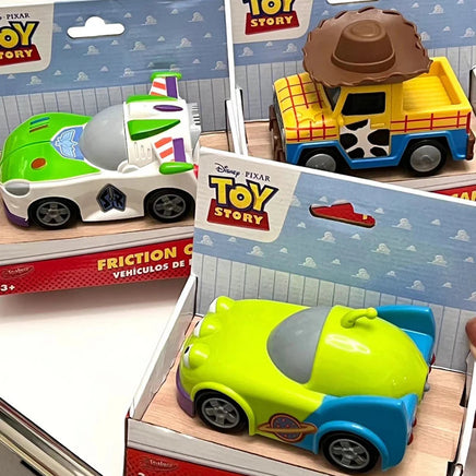 Disney Toy Story Buzz Lightyear Woody Jessie Rex Alien Pull-Back Car Toys