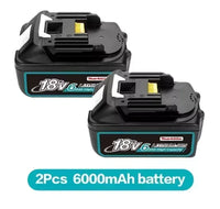 Original Li-Ion Battery – 18V, Available in 6.0Ah, 8.0Ah, 12.0Ah DC18RC Charger 2PCS 6Ah battery