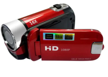 HD Digital Camcorder with 16X Zoom Red