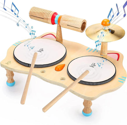 Montessori Wooden Drums Set Default Title